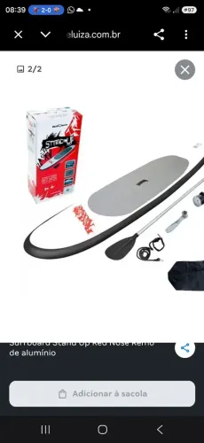 Prancha Stand Up C/remo, Bomba Mochila (3 Usos) Red Nose