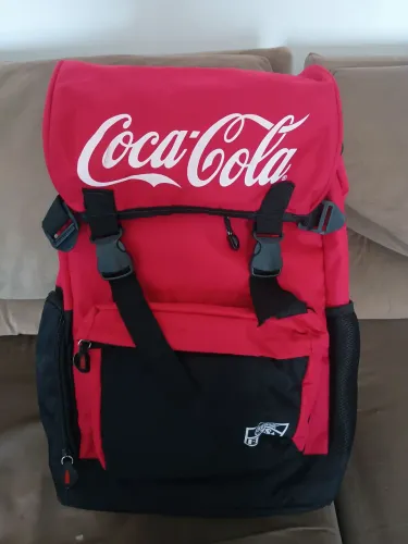 Mochila camping coca cola