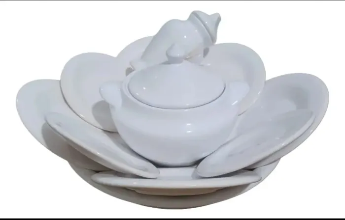 Igbá Liso Branco C/ Sopeira (LEIA A DESCRIÇÃO!!)
