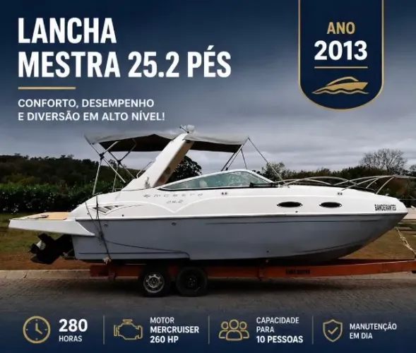Mestra 25.2 pés - 238 horas