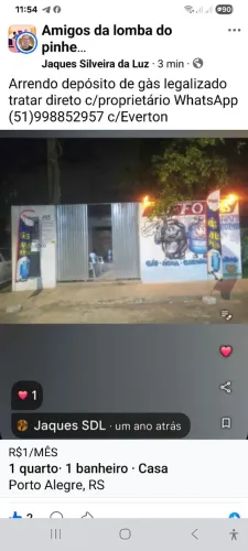 Depósito de gàs e água mineral