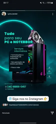 Serviço e Manutenção em informática 
