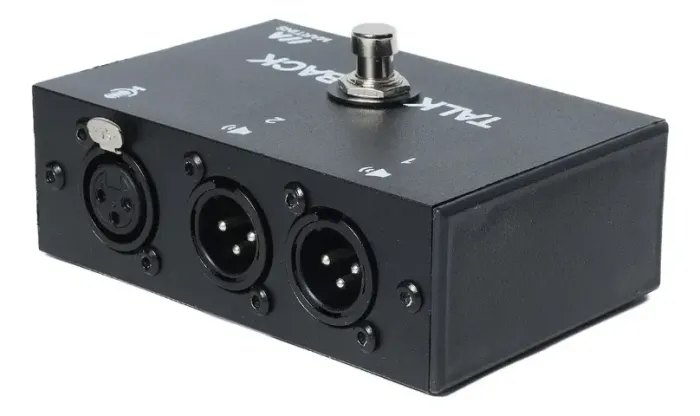 Pedal Talkback Off Talk Back In-ear Pedais TB Martins. Direção Musical cor Preto - Mic Off