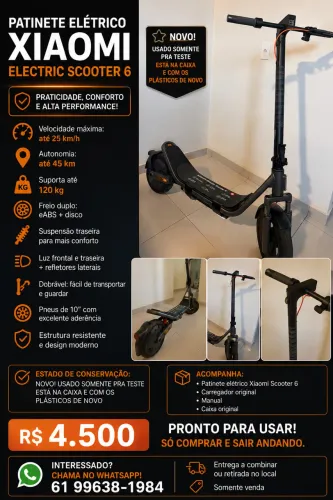 Patinete Xiaomi scooter 6