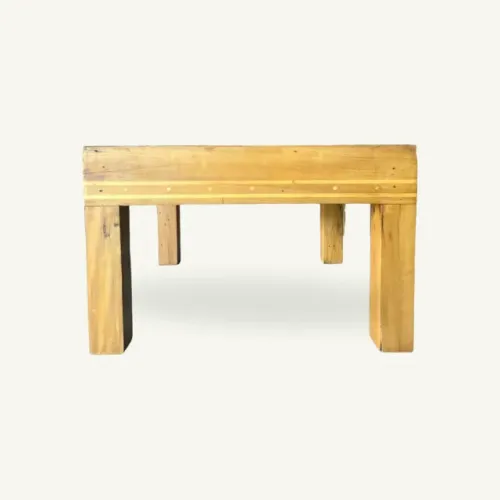 Mesa de Centro Pequena Xadrez 66x66x43cm - Sob Encomenda
