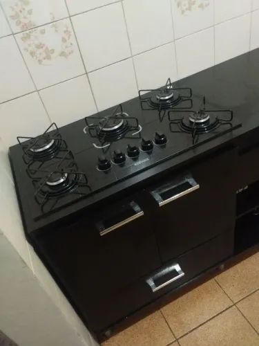 Cooktop 5, Balcão Preto