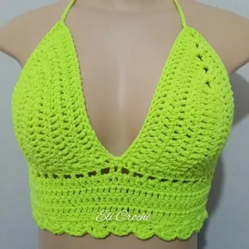 Cropoed de crochê verão P e M somente interessados