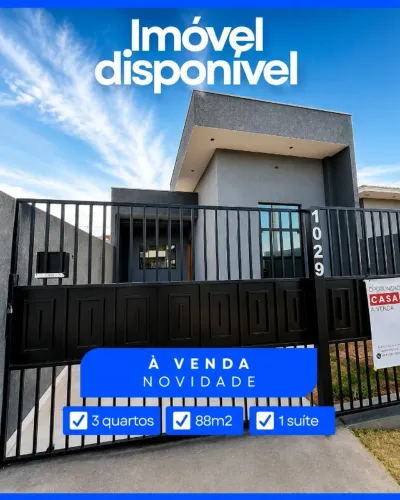 Casa NOVA no Residencial Panambi, 3 quartos.
