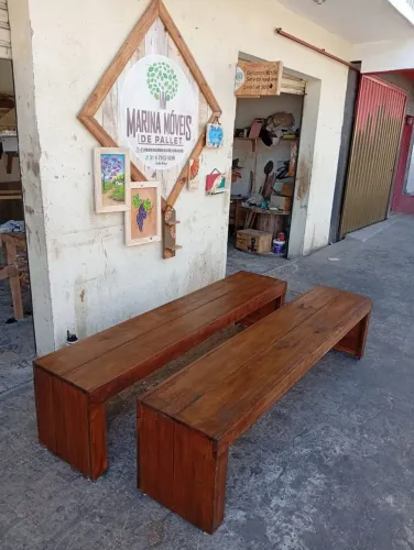 Vendo 2 banco madeira eucalipto 2 metros 