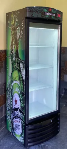 Freezer cervejeiro pronto entrega porta de vidro porta cega