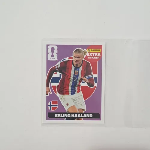 FIGURINHA EXTRA STICKER Erling Haaland LILÁS