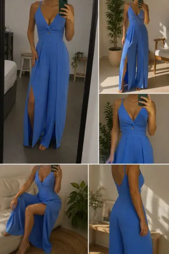 Macacão azul