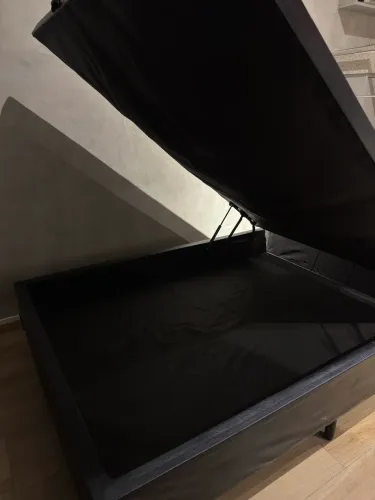 Cama Casal Box Baú Preta