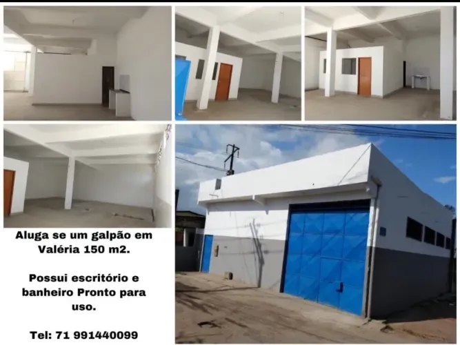 Alugo galpão em valéria