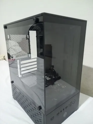 gabinete gamer tgt legion mini-tower lateral de vidro preto tgt-lgn-bk