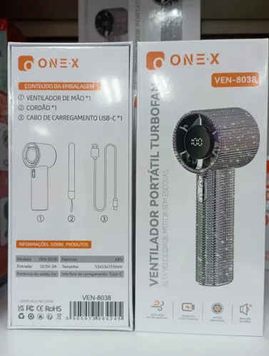 Mini ventilador portátil turbofan ONEX modelo VEN-8038.