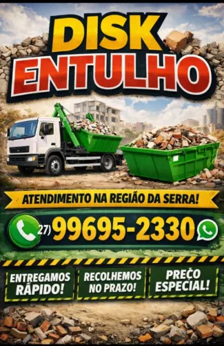 DISK ENTULHO ALUGUEL DE CAÇAMBAS