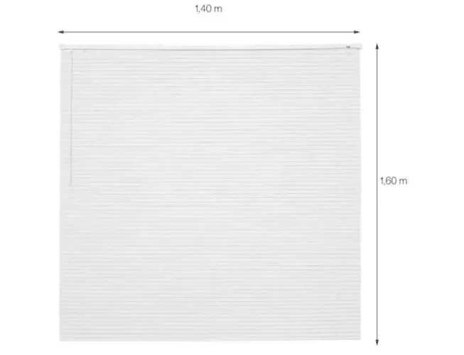 Persiana horizontal  Alumínio 25mm L120 X A160 Branca