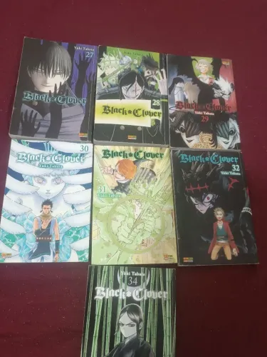 Lote Black Clover Vol 27 ao 34 - Inclui Volumes Raros/Esgotados