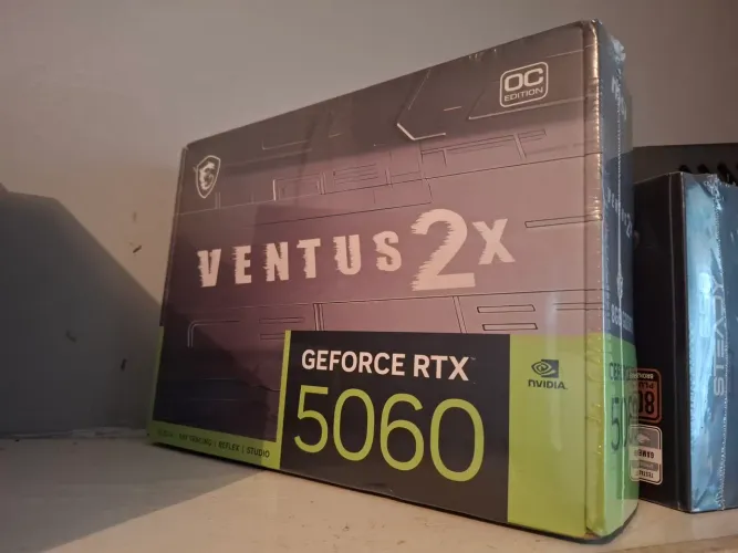 RTX 5060 8GB MSI Ventus Lacrada com nota fiscal
