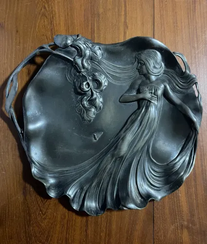 WMF nº 290 - Grande Porta-Cartões de visita, Art Nouveau / Jugendstil, Alemanha - c. 1906