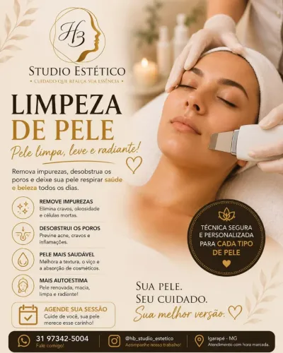 LIMPEZA DE PELE PROFISSIONAL IGARAPÉ-MG 