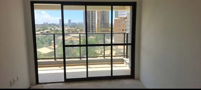 Porta de correr embutida alumínio bronze e vidro - 02 folhas 2,80m X 2,20m
