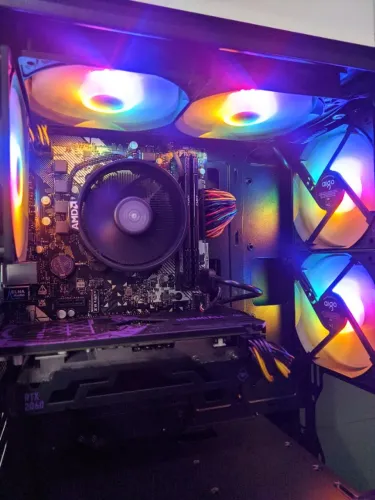 Pc Gamer Glass Ryzen 5 4600G RTX 2060 = 5050