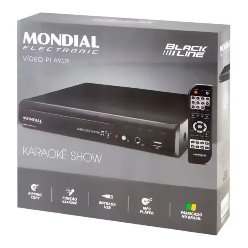 DVD Player e karaokê Mondial