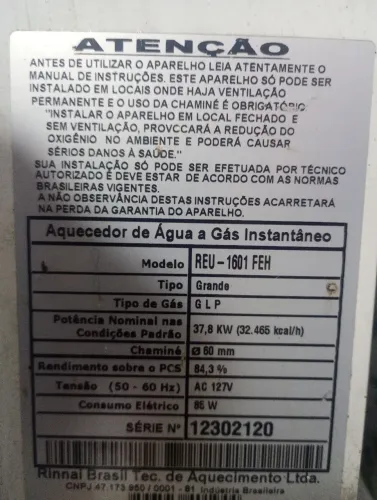 Aquecedor de água