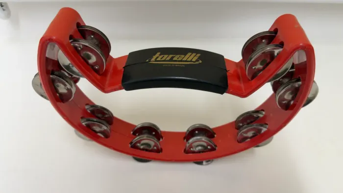 Pandeirola Meia Lua Torelli Preto Vermelho Profissional