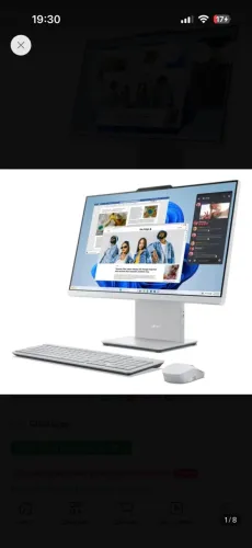 Computador All in One Lenovo Core i7 16GB 512GB Windows 11 Pro - NOVO LACRADO