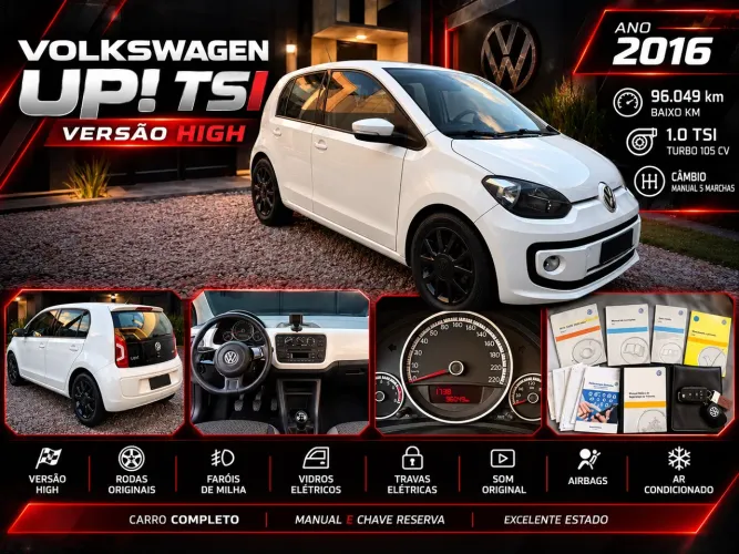 Volkswagen Up! High 1.0 TSI Total Flex 12V 5P 2016