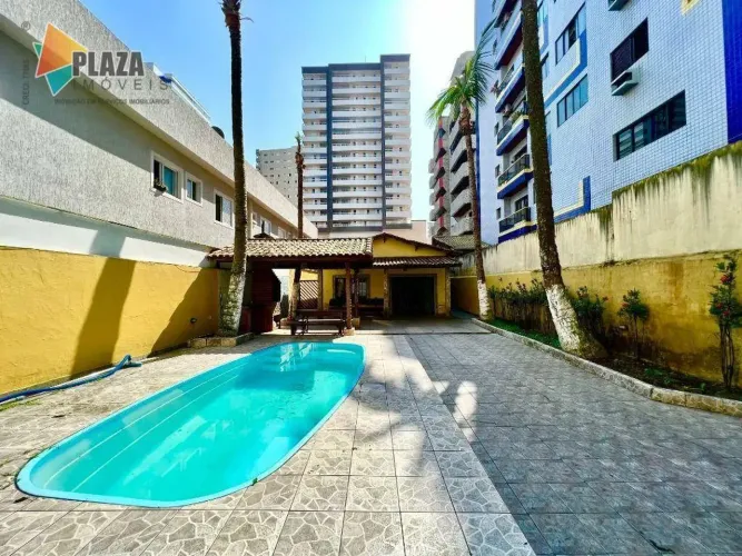 Casa com piscina 3 dormitórios à venda, 114 m² por R$ 890.000 - Aviação - Praia Grande/SP