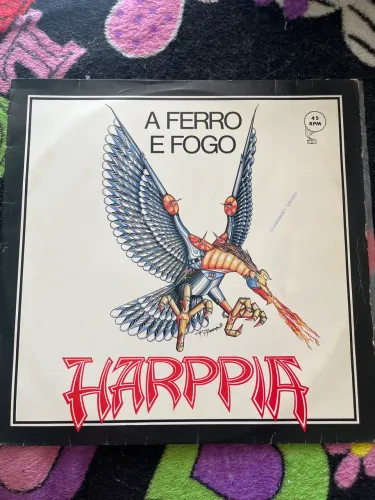 Lp Harpia - A ferro e fogo com encarte! - RARO!