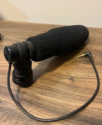 Microfone Shotgun Vw-vms10a Panasonic Para Canon Sony