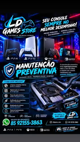 Manutenção em controles - ps4, ps5, Xbox - manutenção em controles - aceito cartão