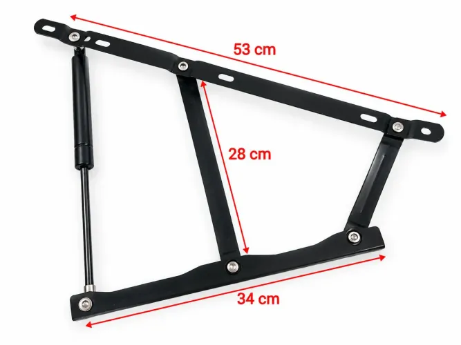 Kit com 2 Mecanismo Articulado com Pistão a Gás BTX 800N para Cama de Casal Baú