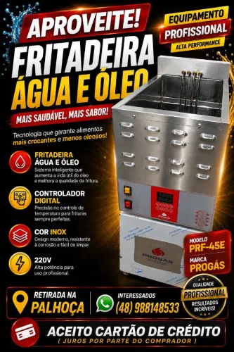Fritadeira água e óleo