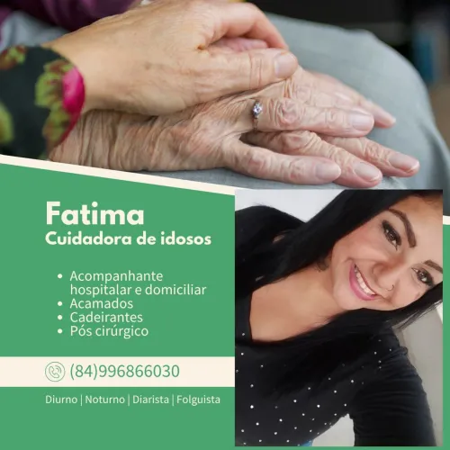 Cuidadora de idoso acompanhante hospitalar e domiciliar