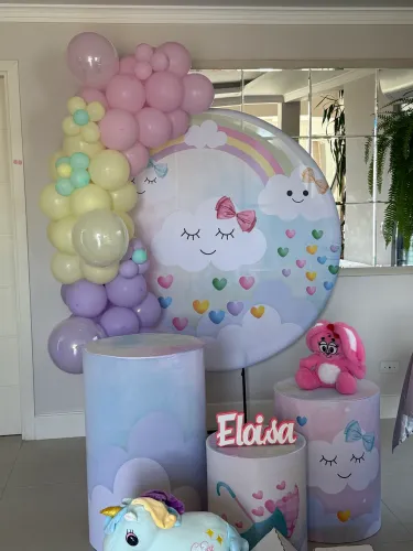 Decoração Pegue e Monte Chá de Bebê Menina