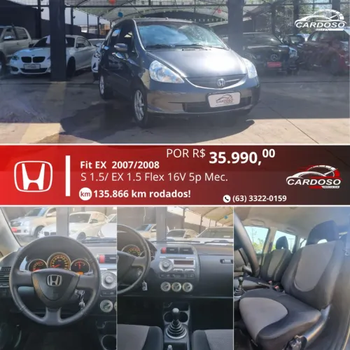 Honda Fit EX/ S 1.5/ EX 1.5 Flex 16V 5P Mec. 2008