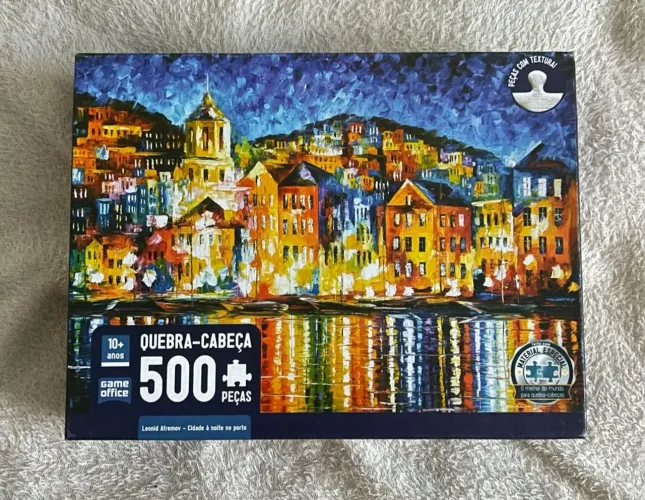 Quebra cabeça 500 peças Cidade à noite no Porto