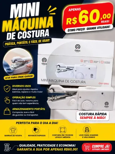 Mini máquina de costura 