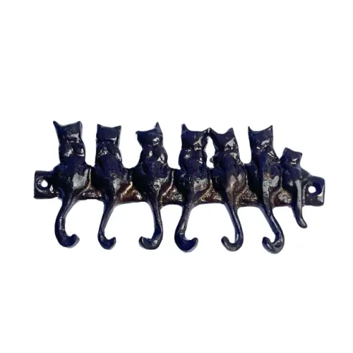 Porta Chaves Cabide Gatinhos Bronze Oxidado Decorações Casas