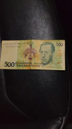 Cédula 500 Cruzados Novos / Carimbo 500 Cruzeiros