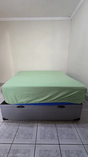 Cama Box Casal com Baú + Colchão
