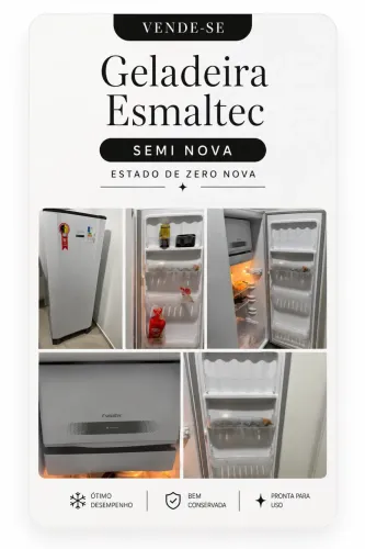 GELADEIRA ESMALTEC PROMOÇÃO PRA HOJE 