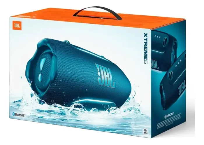 Caixa De Som Jbl Xtreme 5 Bluetooth Portátil Ip68 28h Preto Azul-petróleo