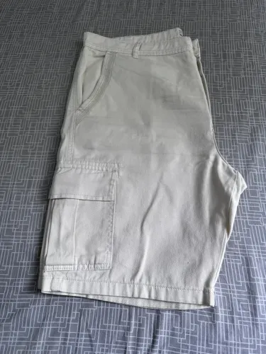 Bermuda Bege Ângelo Litrico Casual Reta 48
